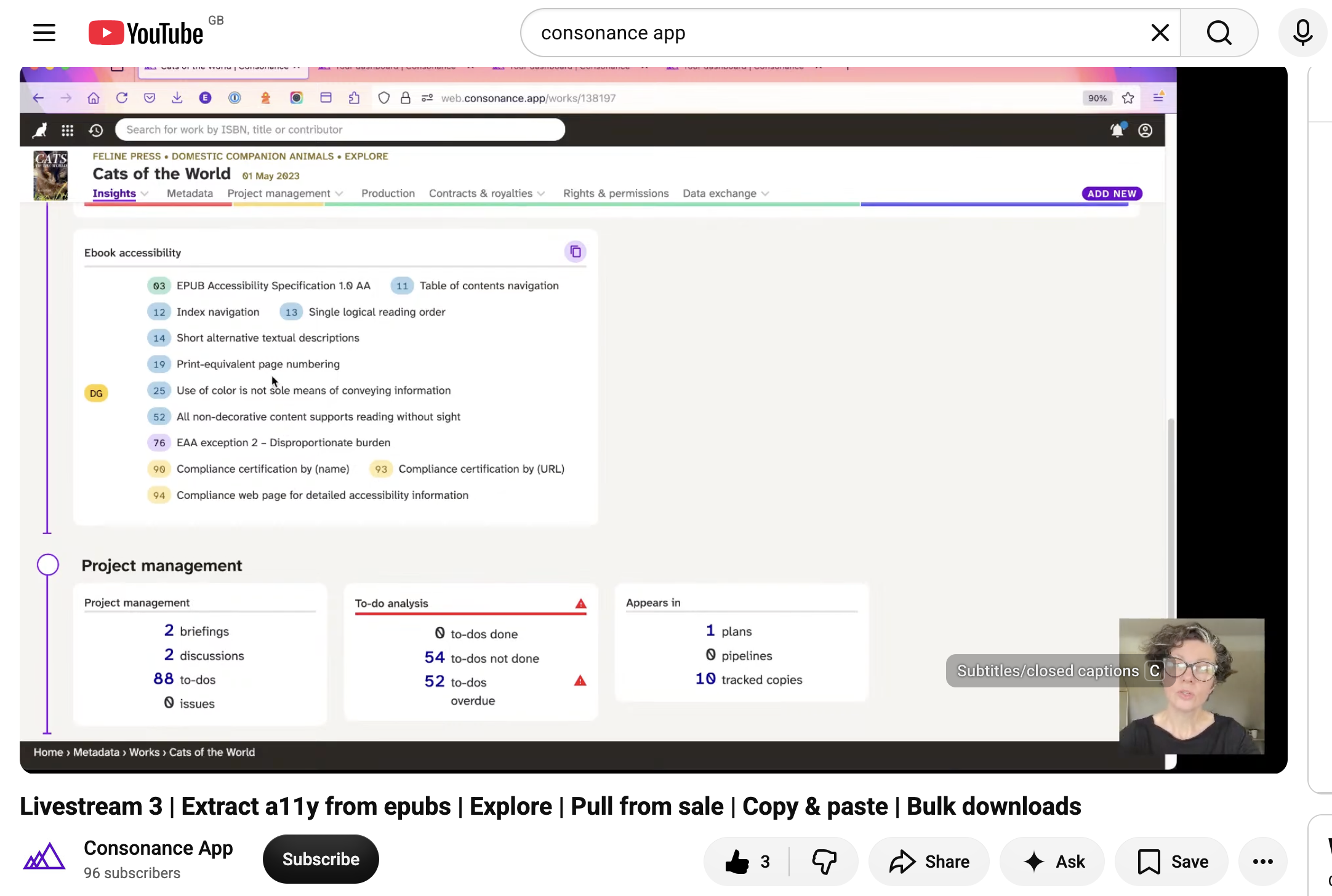 Extracting accessibility metadata in Consonance